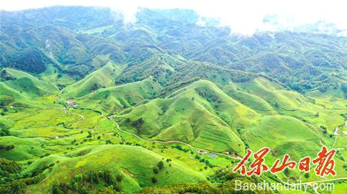 地阔群山争逶迤，天低远树立微茫，勐蚌高山草甸风光。尹磊 摄.jpg