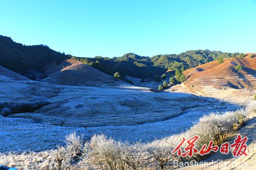 勐蚌奇特物候美景，一半绿意盎然如春，一半银装素裹是冬。孙继鹏 摄.jpg