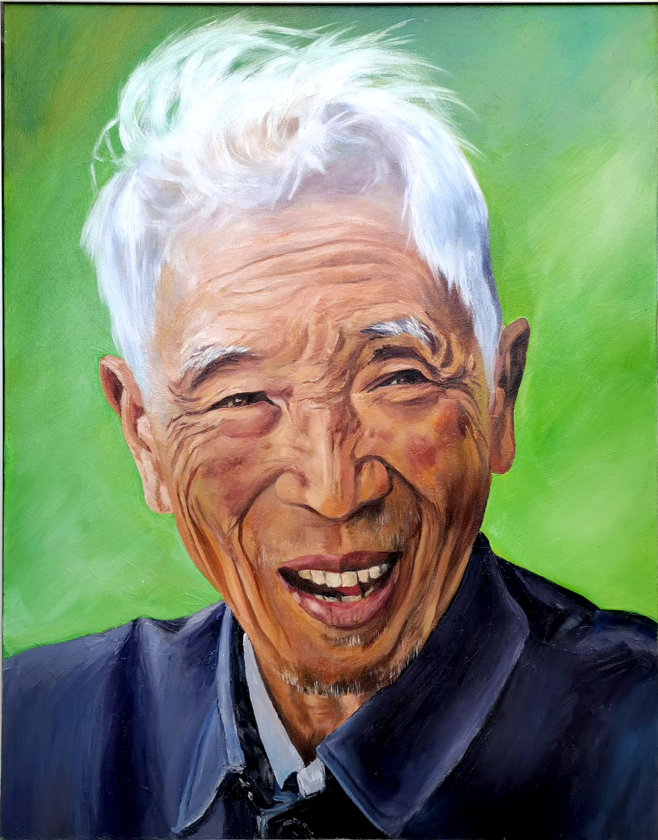 李崇明 《杨善洲造像》油画.jpg